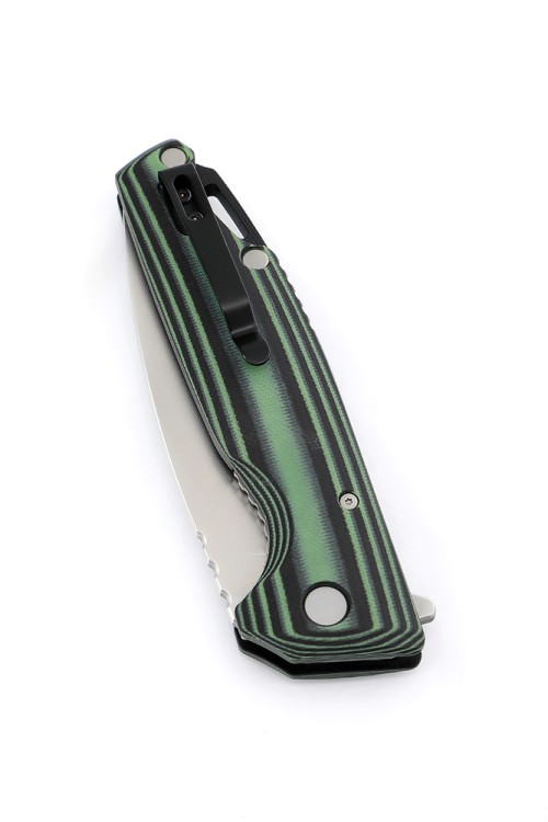 Нож складной Турист Elmax G10 черно-зеленая 