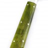 Овощной топорик Накири (95х18 - сатин, рукоять дюраль - зеленая карельская береза) цельнометаллический  