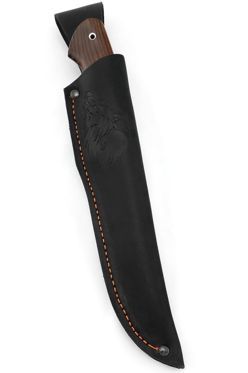 Нож Хантер сталь кованая 95Х18 рукоять вставка черный граб, ясень термоциклированный 