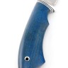 Нож Сурок сталь N690 рукоять карельская береза синяя 