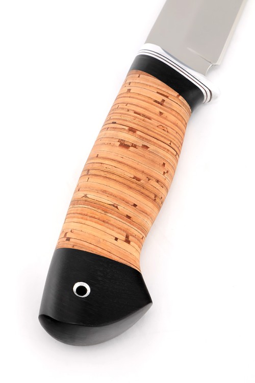 Нож Хантер сталь кованая Х12МФ рукоять береста 