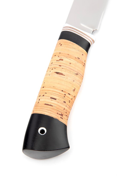 Нож Носорог сталь кованая Х12МФ рукоять береста 