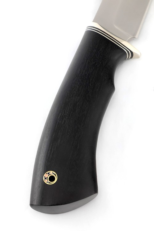 Нож Щучий сталь S390 рукоять черный граб 