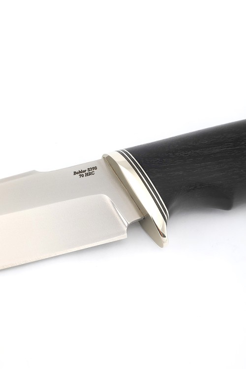 Нож Щучий сталь S390 рукоять черный граб 