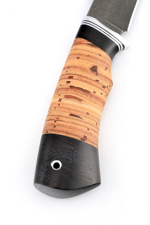 Нож Щучий сталь ХВ5 рукоять береста 