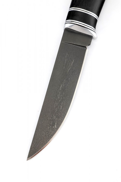 Нож Гарпун сталь булат рукоять черный граб 