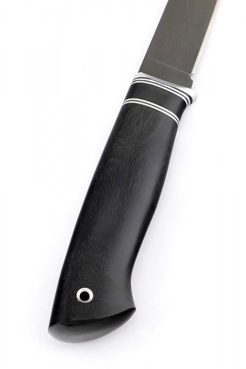 Нож Гарпун сталь булат рукоять черный граб 