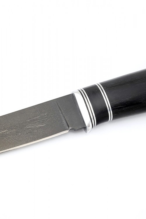 Нож Гарпун сталь булат рукоять черный граб 