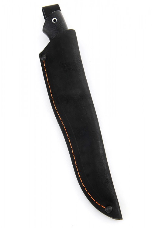 Нож Гарпун сталь булат рукоять черный граб 