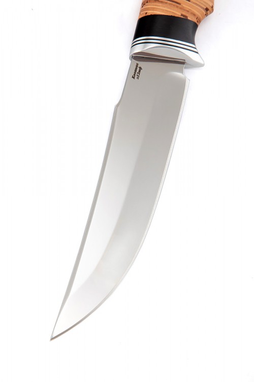 Нож Щучий кованая сталь х12мф рукоять береста 