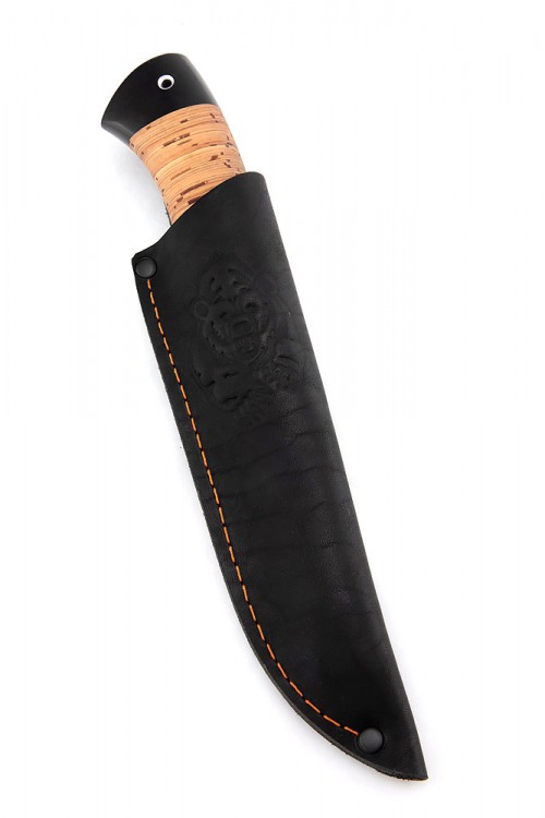 Нож Щучий кованая сталь х12мф рукоять береста 