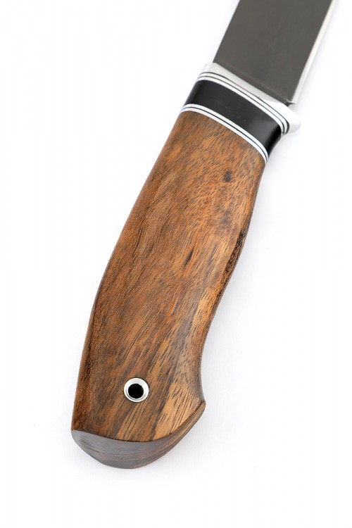 Нож Грибник сталь булат рукоять черный граб карельская береза 