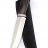 Нож Бурлак сталь кованая Х12МФ рукоять карельская береза коричневая 