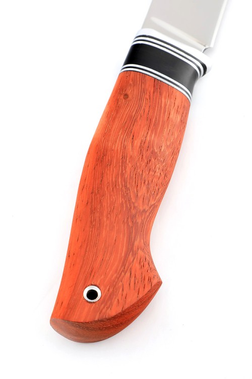 Нож Разделочный сталь кованая Х12МФ рукоять вставка черный граб, падук 