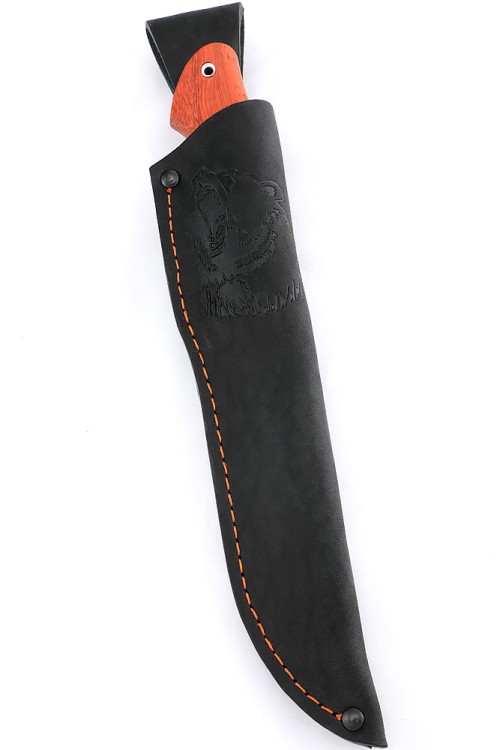 Нож Разделочный сталь кованая Х12МФ рукоять вставка черный граб, падук 