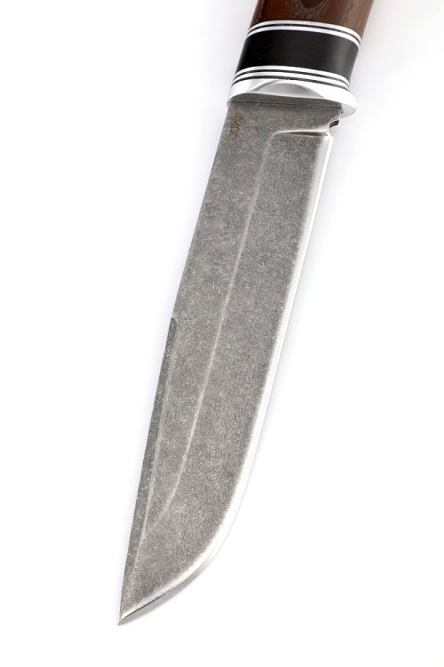 Нож Носорог сталь К340 рукоять черный граб ясень термоциклированный 