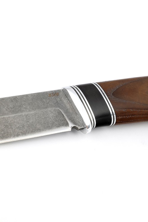 Нож Носорог сталь К340 рукоять черный граб ясень термоциклированный 