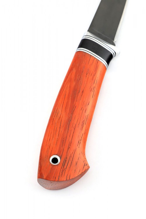 Нож Шмель сталь булат рукоять черный граб падук  Нож Шмель сталь булат рукоять черный граб падук