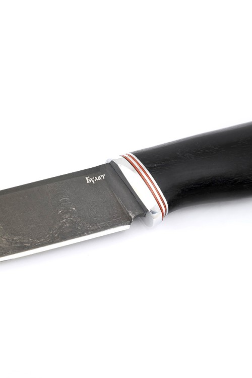 Нож Енот сталь булат рукоять черный граб 