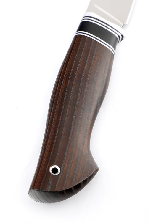 Нож Разделочный сталь кованая Х12МФ рукоять вставка черный граб, ясень термоциклированный 