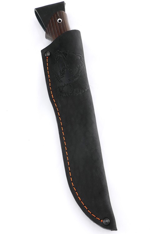 Нож Разделочный сталь кованая Х12МФ рукоять вставка черный граб, ясень термоциклированный 