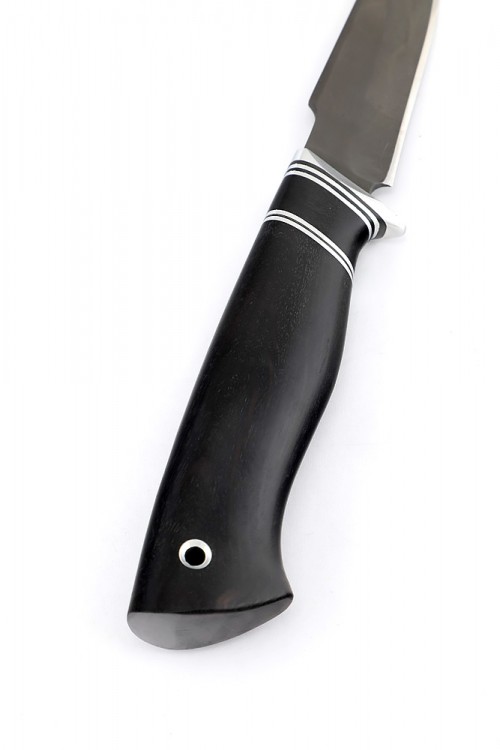 Нож Ласка сталь булат рукоять черный граб 