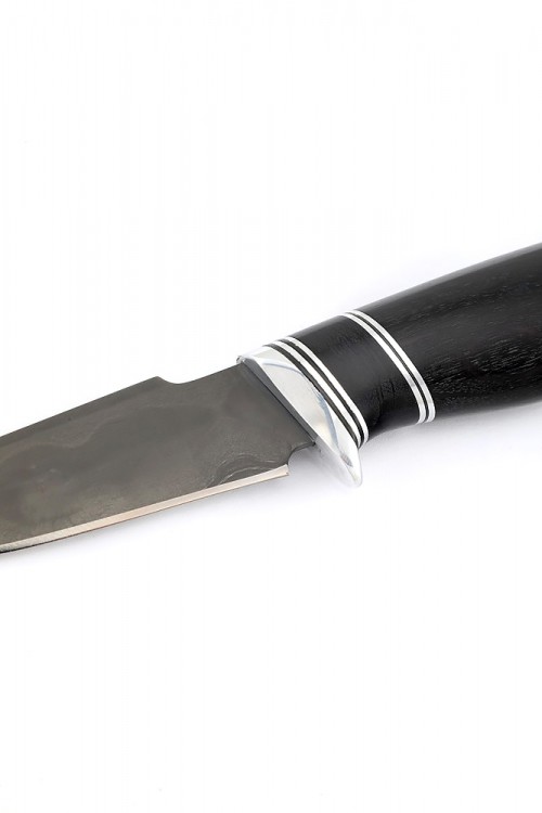 Нож Ласка сталь булат рукоять черный граб 