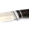 Нож Хантер сталь К340 рукоять вставка черный граб, карельская береза коричневая 