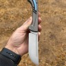 Складной Узбекский нож Пчак сталь ELMAX рукоять титан 