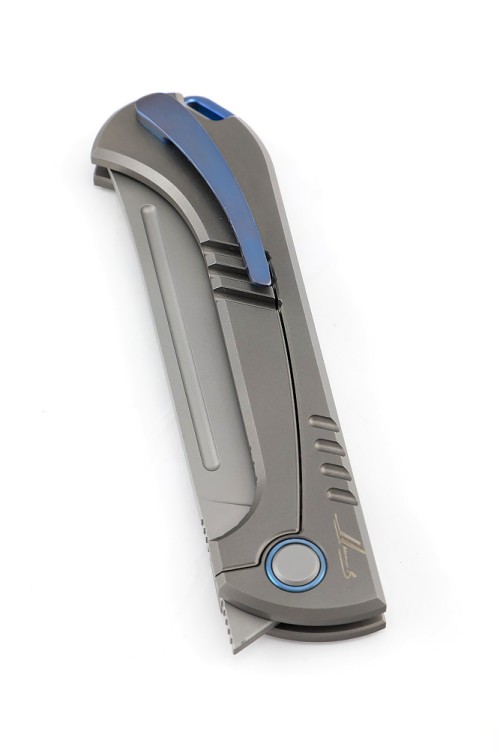 Складной Узбекский нож Пчак сталь ELMAX рукоять титан 