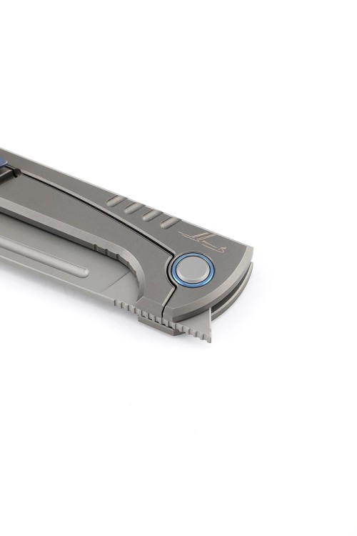 Складной Узбекский нож Пчак сталь ELMAX рукоять титан 