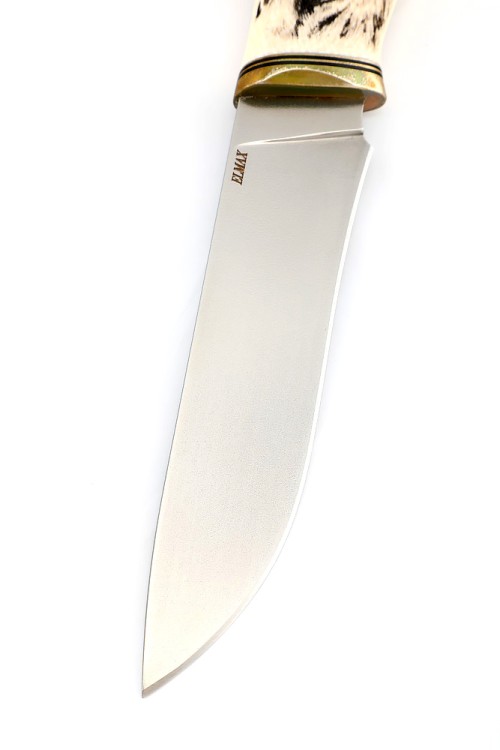 Нож Барс сталь Elmax рукоять низельбер, элфорин, скримшоу ФОРМОВАННЫЕ НОЖНЫ 