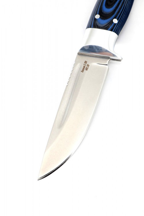 Нож Малыш сталь S390 рукоять G10 синяя цельнометллический 