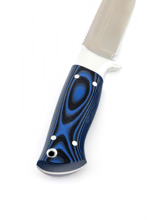 Нож Малыш сталь S390 рукоять G10 синяя цельнометллический 