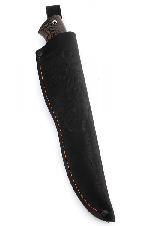 Нож Беркут сталь кованая Х12МФ рукоять мельхиор, венге 