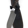 Кухонный нож Сантоку малый сталь булат рукоять венге цельнометаллический 