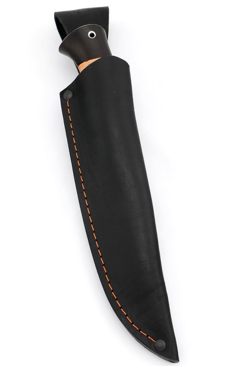 Нож Скиннер сталь дамаск рукоять береста 