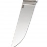 Нож Заяц сталь кованая х12мф рукоять стабилизированная карельская береза коричневая 