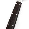 Кухонный нож Сантоку средний сталь булат рукоять венге цельнометаллический 