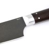 Кухонный нож Сантоку средний сталь булат рукоять венге цельнометаллический 