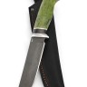 Нож Хантер сталь булат рукоять dcnfdrf черный граб, карельская береза зеленая 