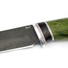Нож Хантер сталь булат рукоять dcnfdrf черный граб, карельская береза зеленая 