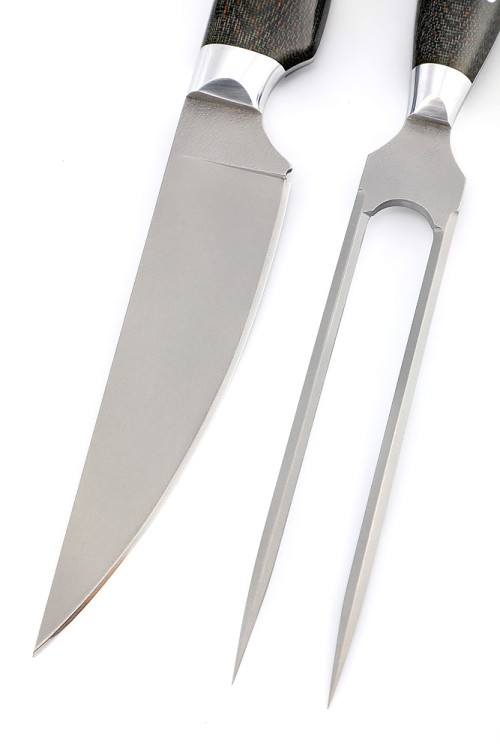 Набор Барбекю сталь кованая 95х18, рукоять G10 цельнометаллические 