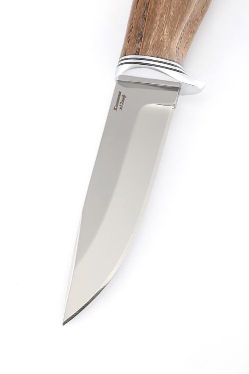 Нож Чибис сталь кованая х12мф рукоять ясень стабилизированный коричневый  Нож Чибис сталь кованая х12мф рукоять ясень стабилизированный коричневый