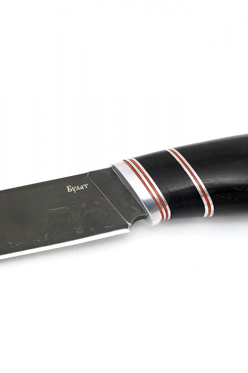 Нож Бекас сталь булат рукоять черный граб 