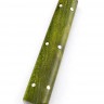 Нож Шеф-повар малый кованая сталь 95х18 зеленая карельская береза цельнометаллический 