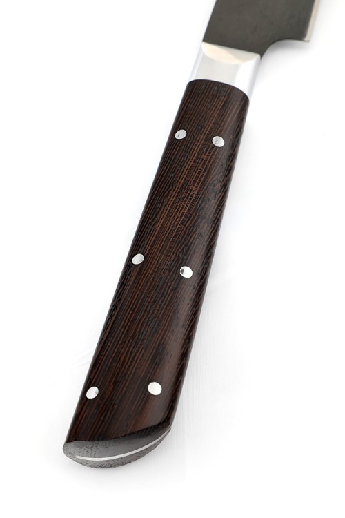 Нож Шеф Универсальный сталь булат рукоять венге цельнометаллический 