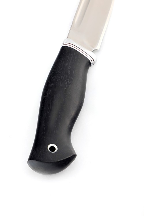 Нож Малыш сталь кованая 95х18 рукоять черный граб 