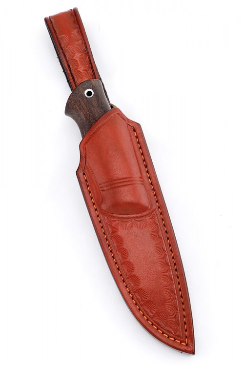 Нож Малыш сталь нержавеющий дамаск рукоять белый акрил чёрный граб ФОРМОВАНЫЕ НОЖНЫ 