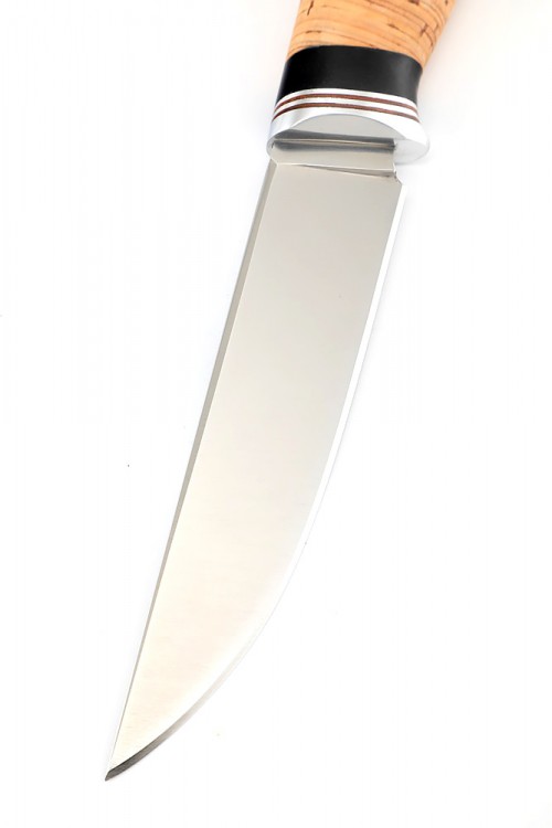 Нож Енот сталь кованая х12мф рукоять береста 